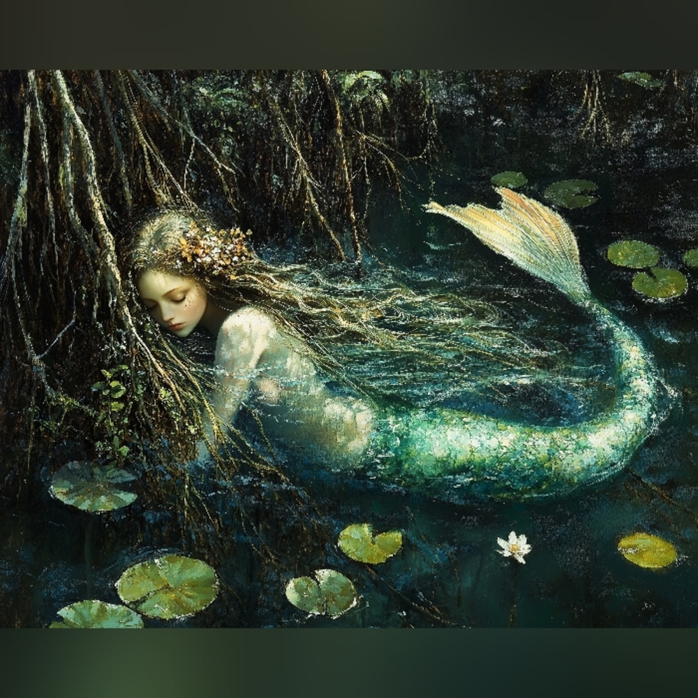 Enchanted Mermaid  Art Print